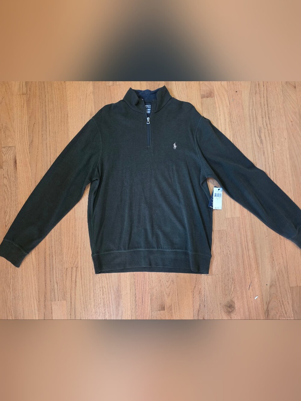Polo Ralph Lauren Men's Olive Quarter-Zip Sweater Size L